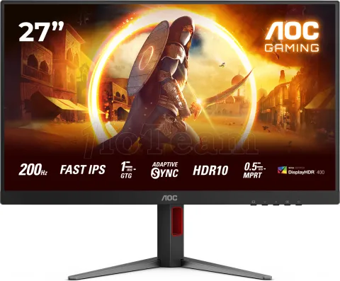 Photo de Ecran 27" AOC Gaming 27G4HX Full HD 180Hz (Noir)