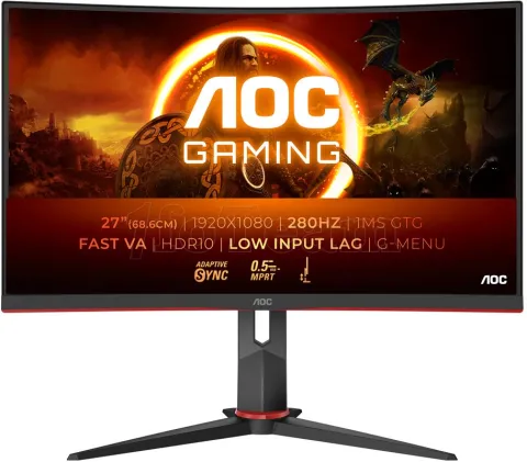 Photo de Ecran 27" AOC Gaming C27G2Z3/BK 280Hz (Noir)