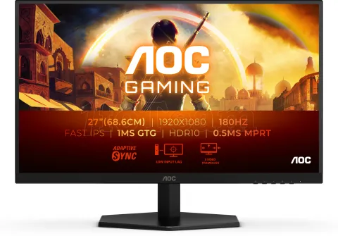 Photo de Ecran 27" AOC Gaming G4 27G42E Full HD 180Hz (Noir)