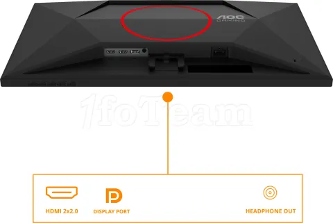 Photo de Ecran 27" AOC Gaming G4 27G4ZRE Full HD 260Hz (Noir)