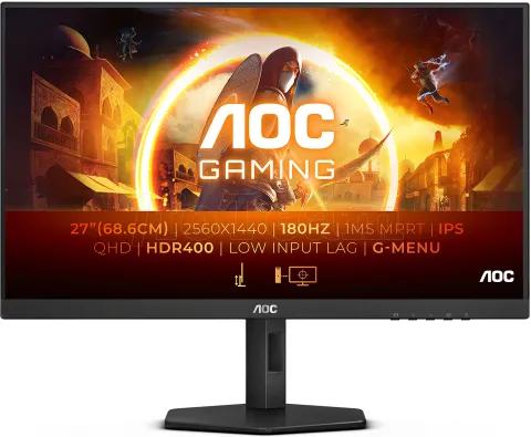 Photo de Ecran 27" AOC Gaming G4 Q27G4X Quad HD 180Hz (Noir)