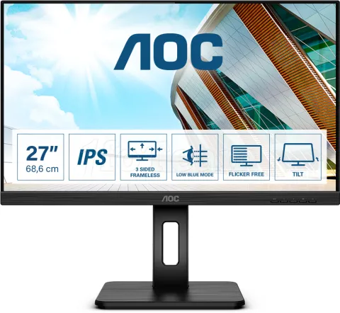 Photo de Ecran 27" AOC P2 Q27P2Q Quad HD (Noir)