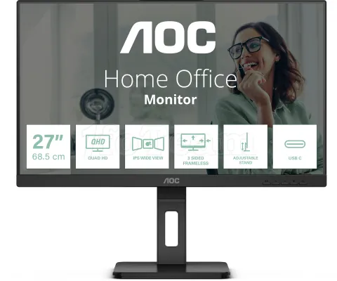 Photo de Ecran 27" AOC P3 Q27P3CV Quad HD 100Hz (Noir)