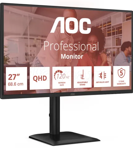 Photo de Ecran 27" AOC Q27E4U Quad HD 120Hz (Noir)