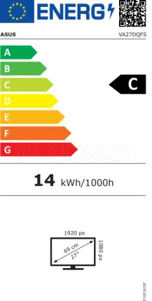 Photo de Ecran 27" Asus Eye Care VA27DQFS Full HD 100Hz (Noir)