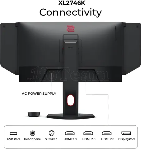 Photo de Ecran 27" BenQ Zowie XL2746K Full HD 240Hz (Noir)