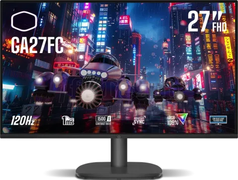 Photo de Ecran 27" Cooler Master GA27FC Full HD 120Hz (Noir)