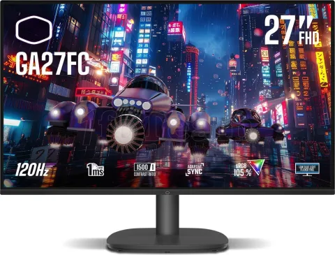 Photo de Ecran 27" Cooler Master GA27FC Full HD 120Hz (Noir)