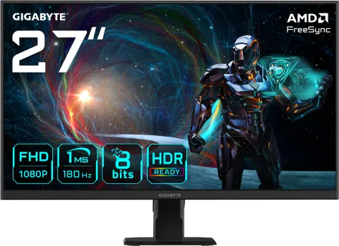 Photo de Ecran 27" Gigabyte GS27FA Full HD 180Hz (Noir)