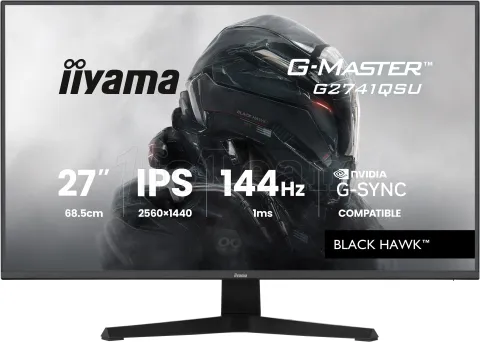Photo de Ecran 27" Iiyama G-Master Black Hawk G2741QSU-B1 Quad HD 144Hz (Noir)