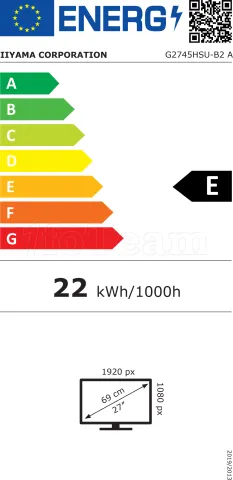 Photo de Ecran 27" Iiyama G-Master Black Hawk G2745HSU-B2 Full HD 100Hz (Noir)