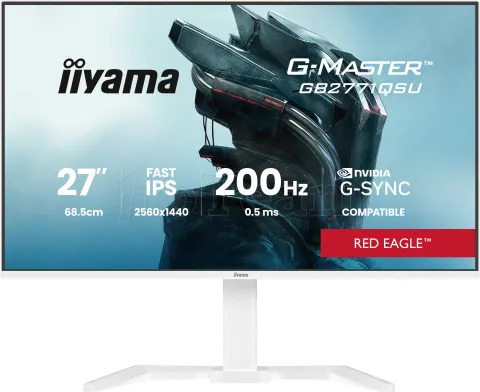 Photo de Ecran 27" Iiyama G-Master Red Eagle GB2771QSU-W1 Quad HD 200Hz (Noir)