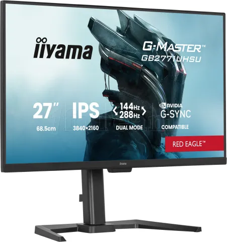 Photo de Ecran 27" Iiyama G-Master Red Eagle GB2771UHSU-B1 4K Ultra HD 144Hz (Noir)