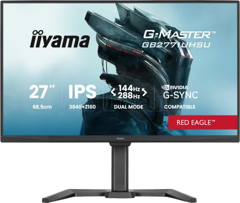 Photo de Ecran 27" Iiyama G-Master Red Eagle GB2771UHSU-B1 4K Ultra HD 144Hz (Noir)