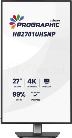 Photo de Ecran 27" Iiyama ProGraphic HB2701UHSNP-B1 4K Ultra HD (Noir)