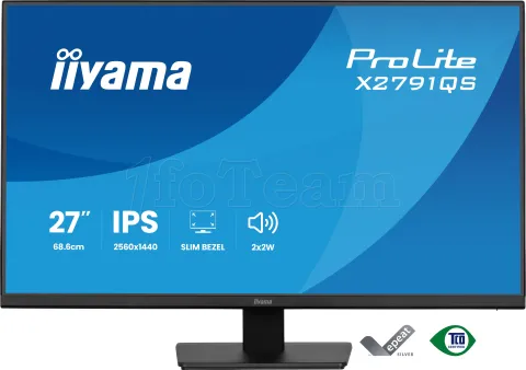 Photo de Ecran 27" Iiyama Prolite X2791QS-B1 Quad HD (Noir)