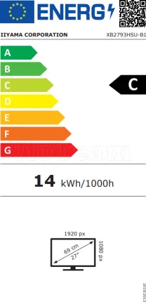 Photo de Ecran 27" Iiyama ProLite X2793HSU-B1 Full HD 120Hz (Noir)