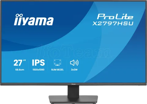 Photo de Ecran 27" Iiyama ProLite X2797HSU-B1 Full HD 120Hz (Noir)