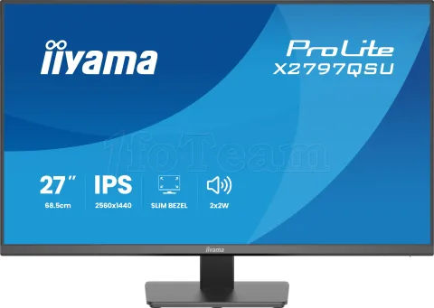 Photo de Ecran 27" Iiyama ProLite X2797QSU-B1 Quad HD (Noir)