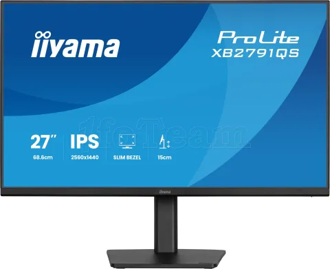 Photo de Ecran 27" Iiyama Prolite XB2791QS-B1 Quad HD (Noir)