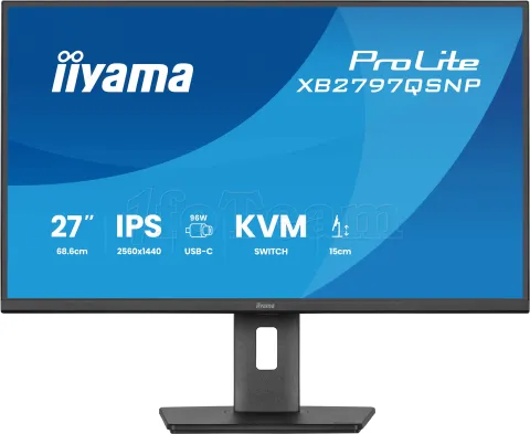 Photo de Ecran 27" Iiyama ProLite XB2797QSNP-B1 Quad HD (Noir)