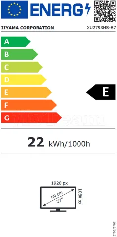Photo de Ecran 27" Iiyama ProLite XU2793HS-B7 Full HD 100Hz (Noir)