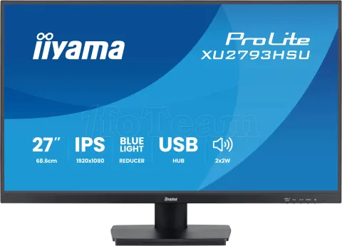 Photo de Ecran 27" Iiyama ProLite XU2793HSU-B7 Full HD 100Hz (Noir)