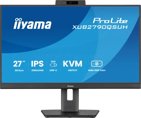 Photo de Ecran 27" Iiyama ProLite XUB2790QSUH-B2 Quad HD 100Hz (Noir)