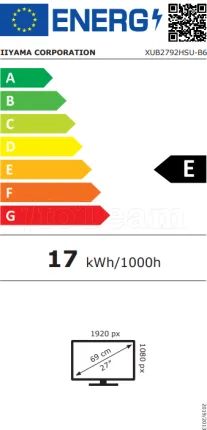 Photo de Ecran 27" Iiyama ProLite XUB2792HSU-B6 Full HD (Noir) 100Hz