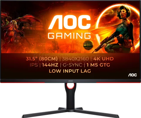 Photo de Ecran 32" AOC Gaming U32G3X/BK 4K Ultra HD 144hz (Noir)