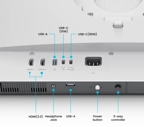 Photo de Ecran 32" BenQ MA320UP Mac 4K Ultra HD (Argent)