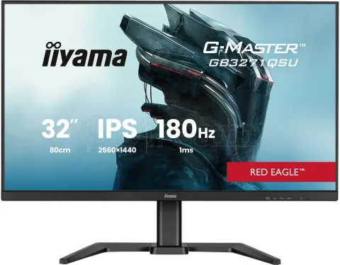 Photo de Ecran 32" Iiyama G-Master Red Eagle GB3271QSU-B2 Quad HD (Noir) 180 Hz