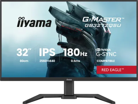 Photo de Ecran 32" Iiyama G-Master Red Eagle GB3272QSU-B1 Quad HD 180Hz (Noir)