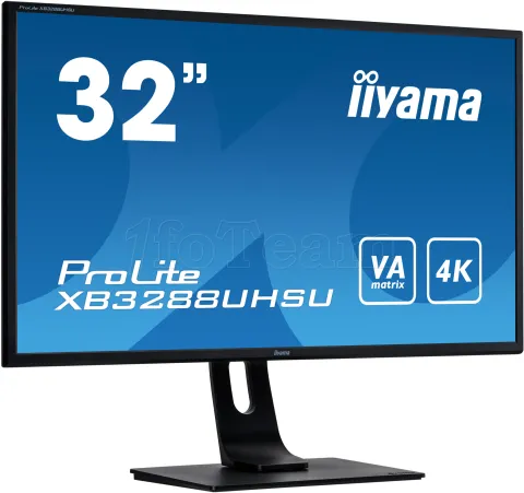 Photo de Ecran 32" Iiyama ProLite XB3288UHSU-B1 4K Ultra HD (Noir)