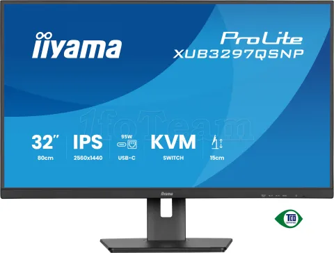 Photo de Ecran 32" Iiyama Prolite XUB3297QSNP-B1 Quad HD 100Hz (Noir)
