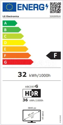 Photo de Ecran 32" LG UltraGear OLED 32GS95UV-B 4K Ultra HD 240Hz (Noir)