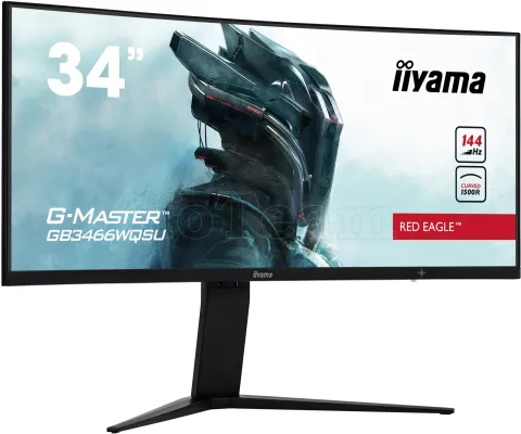 Photo de Ecran 34" Iiyama G-Master Red Eagle GB3466WQSU-B1 UWQHD (Noir) 144Hz