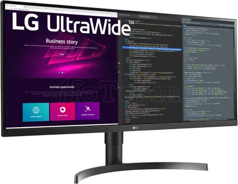 Photo de Ecran 34" LG UltraWide 34WN750P-B 4K Ultra HD (Noir)