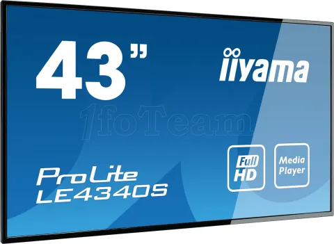 Photo de Ecran 43" Iiyama ProLite LE4340S-B3 4K Full HD (Noir)