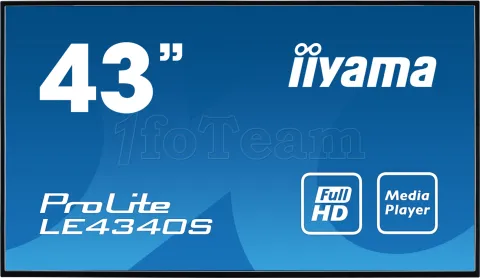 Photo de Ecran 43" Iiyama ProLite LE4340S-B3 4K Full HD (Noir)