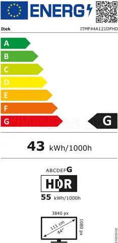 Photo de Ecran 44" (32:9) iTek GGF Double Full HD (Blanc) 120Hz