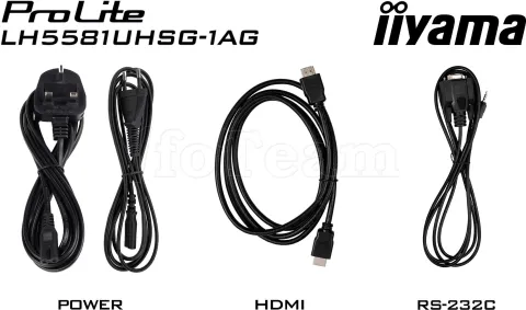Photo de Ecran 55" Iiyama Prolite LH5581UHSG-1AG 4K Ultra HD (Blanc)