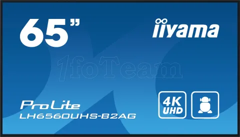 Photo de Ecran 65" Iiyama Prolite LH6560UHS-B2AG 4K Ultra HD (Noir)