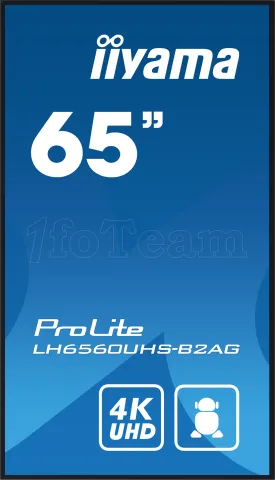 Photo de Ecran 65" Iiyama Prolite LH6560UHS-B2AG 4K Ultra HD (Noir)