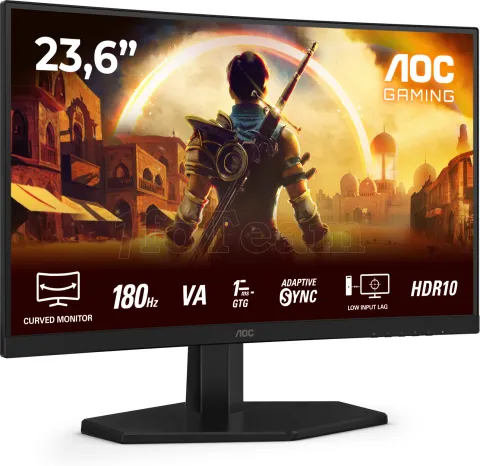 Photo de Ecran incurvé 24" AOC Gaming G4 C24G42E Full HD 180Hz (Noir)