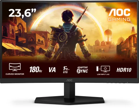 Photo de Ecran incurvé 24" AOC Gaming G4 C24G42E Full HD 180Hz (Noir)