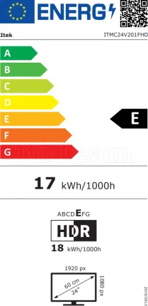 Photo de Ecran incurvé 24" iTek GGC Full HD (Noir) 200Hz