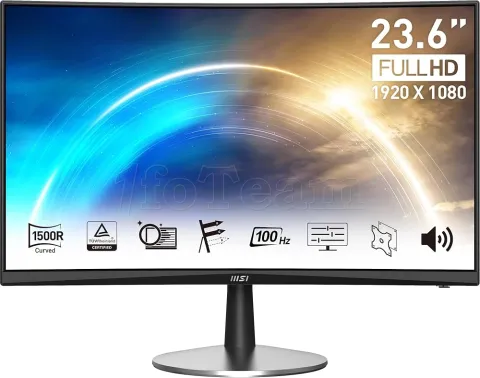 Photo de Ecran incurvé 24" MSI Pro MP2422C Full HD 100Hz (Noir)