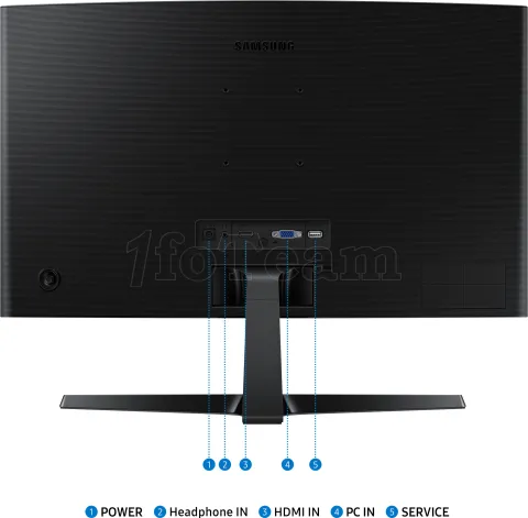 Photo de Ecran incurvé 24" Samsung Essential S3 S36GD Full HD 100Hz (Noir)