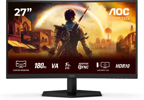 Photo de Ecran incurvé 27" AOC Gaming G4 C27G42E Full HD 180Hz (Noir)
